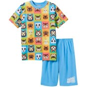 Wholesale - Med BOYS SHORT SLEEVE TOP W/SHORT PAJAMA SET, UPC: 195994864926